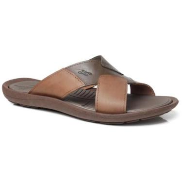 Imagem de Chinelo Itapua Couro Masculino Telha+Tabaco 3501Tt