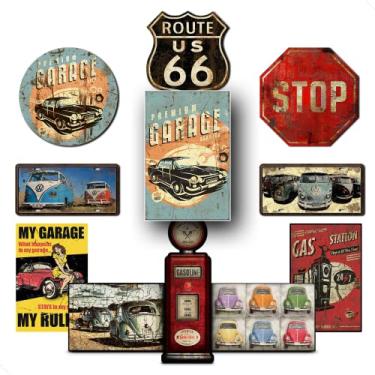 Imagem de Kit 11 Placas Decorativas Carro