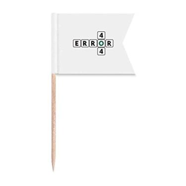 Imagem de Erro ao arranjo de pesquisa de coincidência de palito de dente sinalizadores de rotulagem para bolo de festa prato de queijo