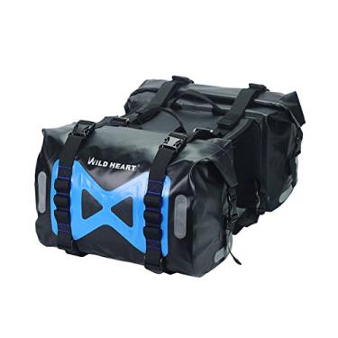 Imagem de WILD HEART Saco à Prova D'áGua Bolsa Lateral Moto Saco 50L Saco Do Tanque Saco Lateral Do Motor Alforge Moto,Preto