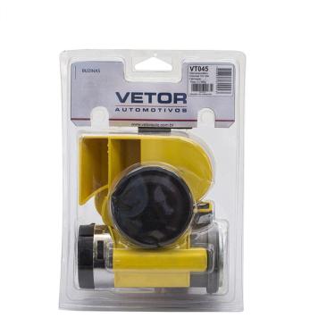 Imagem de Buzina Automotiva Compacta 2 Corneta Carro Moto Maritima 12v