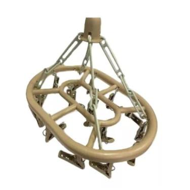 Imagem de Kit Varal com 16 Prendedores Oval Reforçado