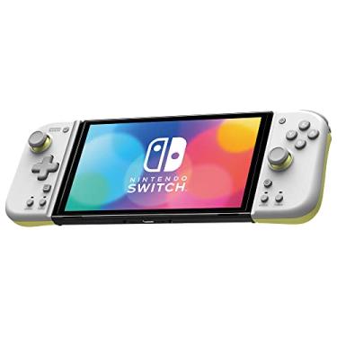 Imagem de Controles ergonômicos HORI Nintendo Switch Split Pad Compact, cinza claro/amarelo