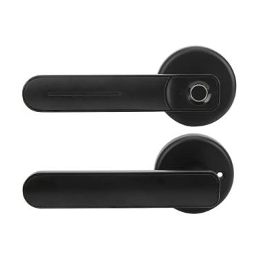 Imagem de Fechadura de porta inteligente com impressão digital, fechadura biométrica para porta de entrada sem chave para residência para hotel