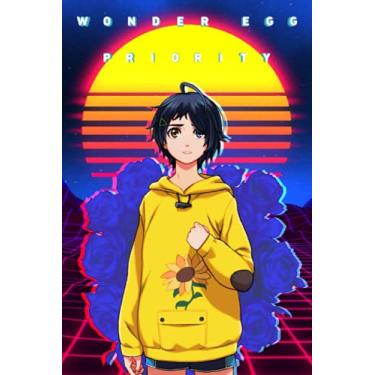 Imagem de Caderno prioritário Wonder Egg : ótimo caderno para escola ou como um diário, forrado com 110 páginas. Caderno que pode servir como agenda, diário, ... desenhos. (Cadernos prioritários Wonder Egg )