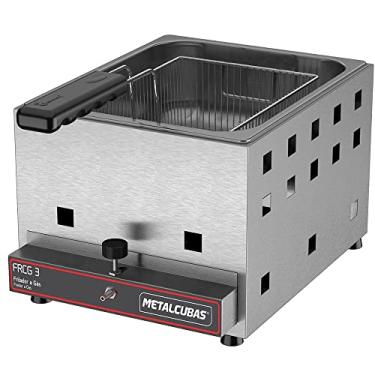 Imagem de Fritadeira Gás Inox FRGC 3 Metalcubas 3 LItros Gás