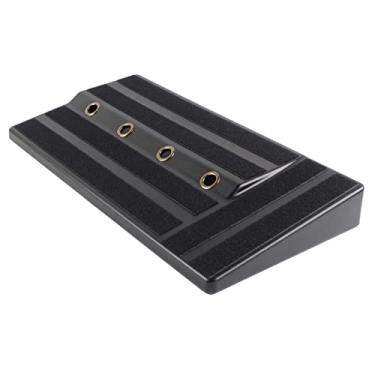 Imagem de Chusui RPB-1BK Pedaleira de efeitos de guitarra de tamanho grande Estojo de pedaleira de plástico PE resistente com fita adesiva Acessórios de pedais de guitarra