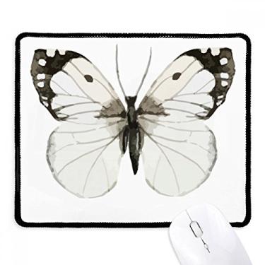 Imagem de Mousepad Butterfly with White Dark Wings Tapete de borracha para jogos