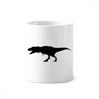 Imagem de Dinosaur Bones Suporte de caneta de escova de dentes em miniatura com suporte de cerâmica