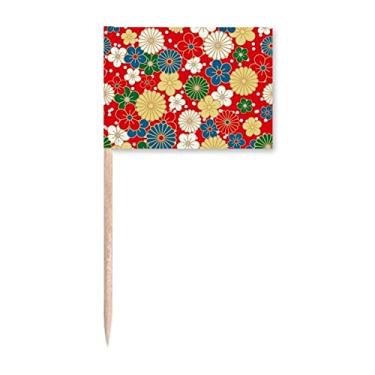 Imagem de Art Sakura — Bandeiras de palito de dente estilo japonês, enfeite de festa