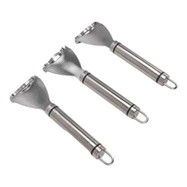 Imagem de Descascador de Milho 3 Peças, Debulhador de Milho de Aço Inoxidável Com Alça Ergonômica Descascador de Milho para Ferramenta Removedora de Espigas de Milho