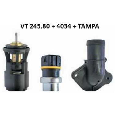 Imagem de Kit Válvula Termostática + Plug Temperatura Gol 1.0 1997 a 2002 Parati 1.0 1997 a 2004 - MTEK20014