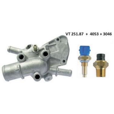 Imagem de Kit Válvula Termostática + Plug Temperatura Palio Strada Com Ar Condicionado - MTEK20007