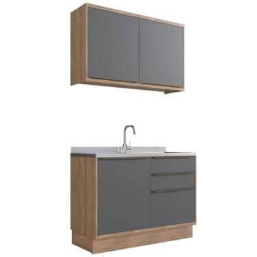 Imagem de Cozinha Modulada Pequena 100% Mdf Herval Ten, 120 cm