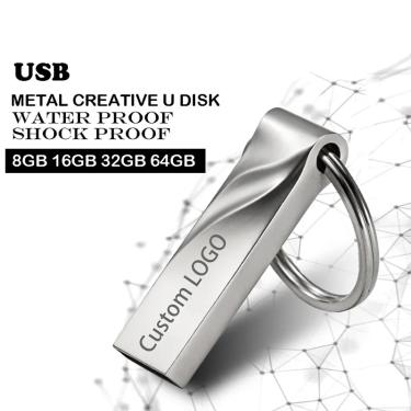 Imagem de Mini USB Flash Drives com Logotipo  Pen Drive Metal  Cartão de Memória Flash  32GB  8 GB  4GB  16GB