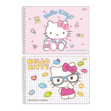 Imagem de Caderno De Desenho Espiral Hello Kitty - 80F - São Domingos