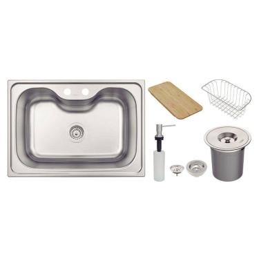 Imagem de Cuba Tramontina Morgana 60 FX Inox 69x49cm - Acetinado