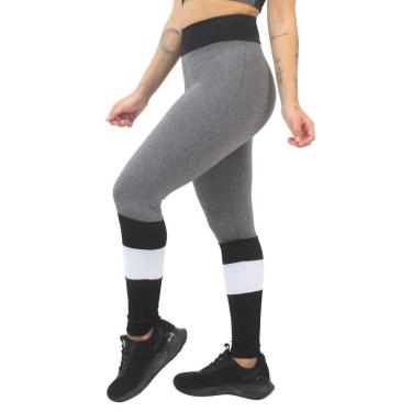 Imagem de Calça Com Detalhe Preto e Branco Legging Mescla | REF: LX161