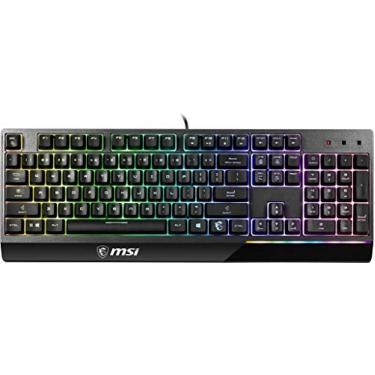Imagem de MSI Teclado para jogos Vigor GK30 RGB, iluminação RGB de 6 zonas, repelente de água e à prova de respingos, interruptores mecânicos como êmbolo, preto