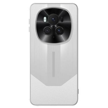 Imagem de LTLMYDAM Capa para Honor Magic 6Pro/6, capa de couro escovado galvanizado, proteção de lente, capa ultrafina de silicone macio, branca, 6Pro
