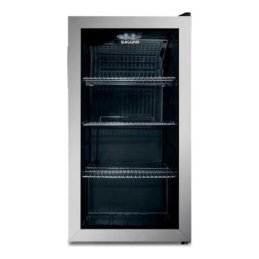 Imagem de Frigobar 88 Litros Porta Em Aço Inox Com Vidro 220v Suggar FB8812IX