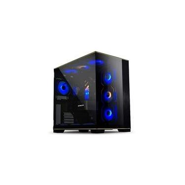 Imagem de Gabinete Gamer Lian-Li O11 EVO RGB, Mid Tower, E-ATX, Lateral e Frente em Vidro Temperado, Preto - O11DERGBX BLACK