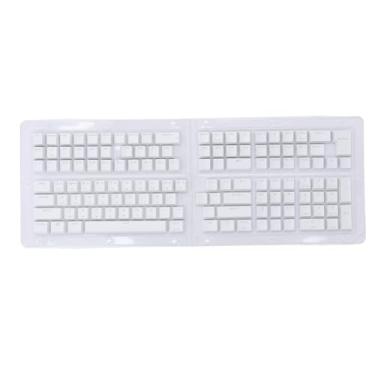 Imagem de 132 Teclas Keycaps Coreanos, Keycaps Personalizados, Substituição de Keycap de Altura OEM Conjunto de Keycap Coreano Japonês para 61 62 64 68 72 75 84 87 88 98 100 104 108 (Branco)