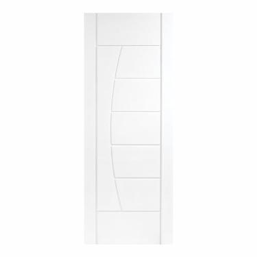 Imagem de Folha de Porta Maciça 210x82cm Eucalipto Pm78 Solar Cruzeiro Portas Fundo Primer Branco
