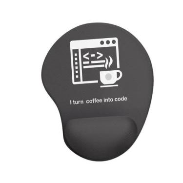 Imagem de Mouse pad Ergonômico I Turn Coffee Into Code - Artgeek