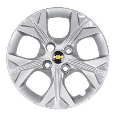 Imagem de Calota Reposição 378CB Cubo Baixo 14 Prata Onix Prisma Ep - Garagem On