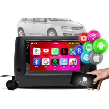 Imagem de Aparelho Multimidia Android 12 Gps 2GB + Camera + Moldura FIAT STILO 2