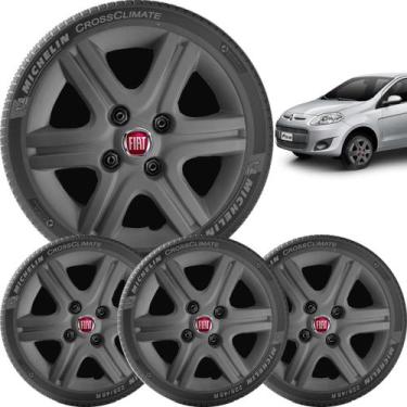 Imagem de 4x Calota Fiat Palio Mille Fire Aro 13 Grafite 080cb - grid