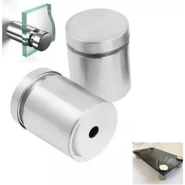 Imagem de Prolongador 25X25 Inox Suporte Vidro, Mad, Painel Kit 4Uni K - AGS