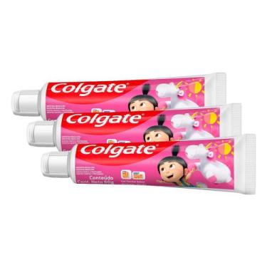 Imagem de Kit 3 Creme Dental Infantil Colgate Smiles Agnes 60g - Palmolive