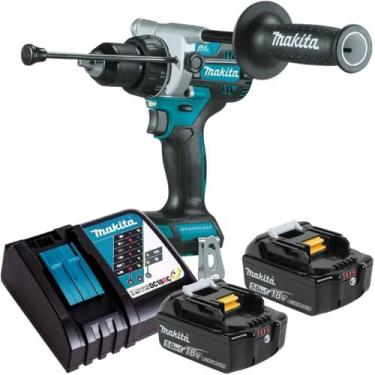 Imagem de Furadeira Parafusadeira Impacto Makita 2 Baterias 18v 5ah Dhp486z C/ C