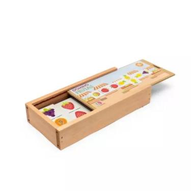 Imagem de Dominó Frutas - Jogo De Madeira - Edukabrink