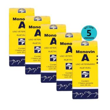 Imagem de Kit Monovin A Bravet  20ml C/ 5 unidades