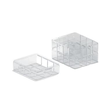 Imagem de Caixa Organizadora 8 Divisórias C/ Tampa Transp. 18X15X10 cm - Paramou