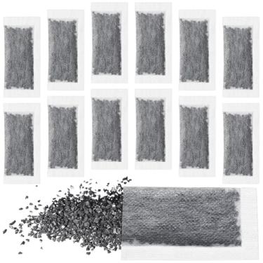Imagem de Lounsweer 12 pacotes de substituição de filtros de destilador de carvão ativado de casca de coco Sachês de filtro de carvão ativado compatíveis com modelos de destilador de água de bancada