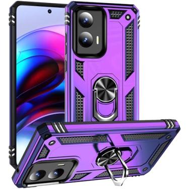 Imagem de Capa de impacto de queda de grau militar para Motorola Moto G Stylus 5G 2024 capa 360 metal giratório suporte suporte armadura resistente à prova de choque capa para celular Moto G Stylus 5G 2024