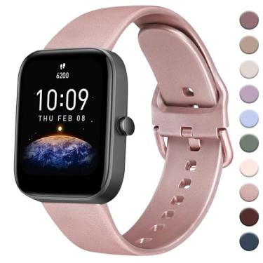 Imagem de AK Pulseira para Amazfit GTS 4/GTS 4 Mini/GTS 3/GTS 2/GTS 2e/GTS 2 mini/GTS/GTR mini, pulseira esportiva de substituição macia de 20 mm para Amazfit Bip 3/Bip 3 Pro/Bip U Pro/Bip/Bip Lite/Bip S Lite