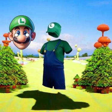 Imagem de Fantasia Infantil Luigi Com Gorro Máscara 3D - SGB MODAS, P 1 /2 anos