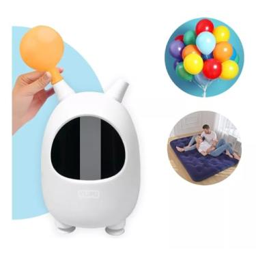 Imagem de Inflador Compressor de Balão Elétrico Inflador de Bexigas Festa 2 Bicos 600w 110v - YODHE