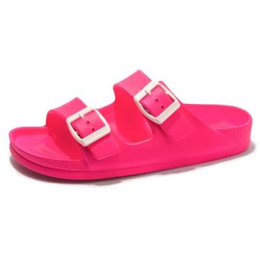 Imagem de FUNKYMONKEY Sandália feminina confortável com fivela dupla ajustável em EVA, Fluo Fuxia, 35
