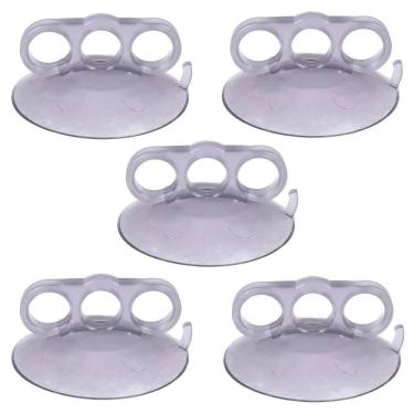 Imagem de Kit 5 Ventosas Garra PVC Cristal 110mm