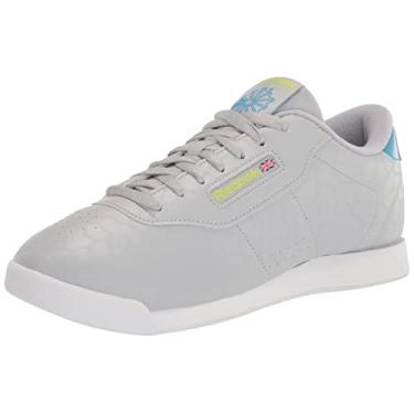Imagem de Reebok Tênis feminino Princess, Ftwr Branco/Cinza Puro 3/Always Blue, 40