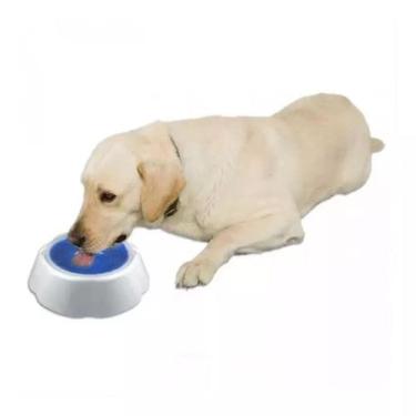 Imagem de Bebedouro Grande Refrescante Tigela Gelada Fria Pet 970ml - Napi