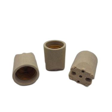 Imagem de 12x Bocal Porcelana Soquete Louça Porta Lâmpada E27 - FERTAK - 8211