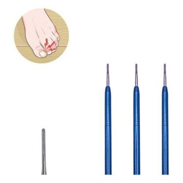 Imagem de 3 Bisturi 209 Nuclear Estreito Desencravador Unhas Pedicure - Jon Indú