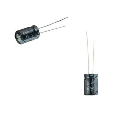 Imagem de 50x Capacitor Eletrolítico 680uf x 16v 105º Kit c/ 50 Peças - CHIPSCE,